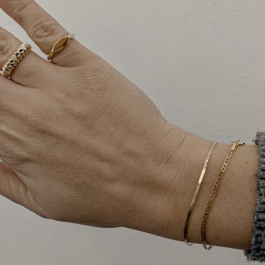 bracelet βραχιόλι αλυσίδα bantouvani λεπτό διακριτικό οικονομικό λεπτεπίλεπτο χρυσό